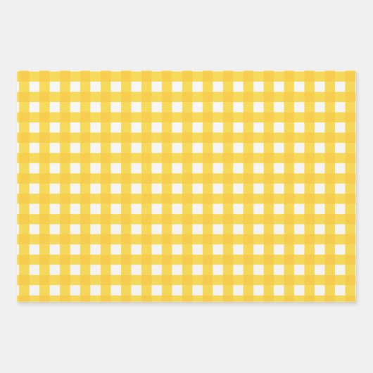 Minimale Elegant Sunflower Yellow Spring Easter Inpakpapier Vel (Voorkant 3)