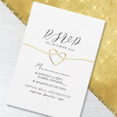 Minimale Elegant Wedding RSVP-kaart RSVP Kaartje
