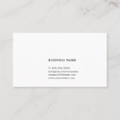 Minimale Elegant Wooden Interior Designer Visitekaartje (Achterkant)