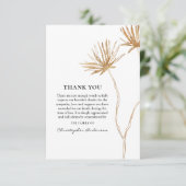 Minimale Elegante Begrafenissympathie Bedankkaart (Staand voorkant)