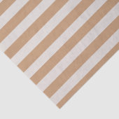 Minimale Elegante Beige Bruine Strepen Tissuepapier (Detail)