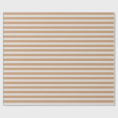 Minimale Elegante Beige Grijze Strepen Cadeaupapier (Vlak)