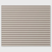 Minimale Elegante Beige Grijze Strepen Cadeaupapier (Vlak)
