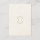 Minimale Elegante Bloemen RSVP | QR-code bruiloft Informatiekaartje (Achterkant)
