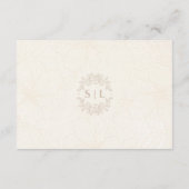 Minimale Elegante Bloemen RSVP | QR-code bruiloft Informatiekaartje (Achterkant)