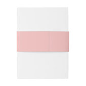 Minimale Elegante Blush Roze Bruiloft Uitnodigingen Wikkel (Achterkant Voorbeeld)