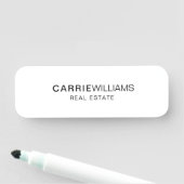 Minimale elegante bouwsteen Eenvoudig Naamplaatje (In situ)