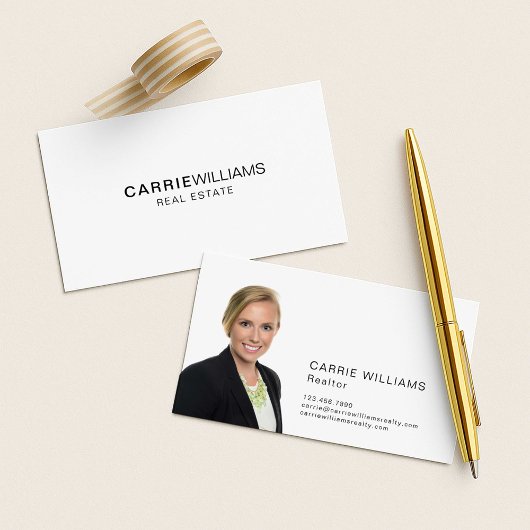 Minimale elegante bouwsteen Eenvoudig Visitekaartje