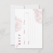 Minimale Elegante Bruiloft RSVP-kaart RSVP Kaartje (Voorkant)