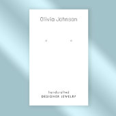 Minimale Elegante Chique Sieraden Oorbel Display Visitekaartje