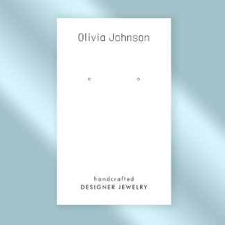 Minimale Elegante Chique Sieraden Oorbel Display Visitekaartje