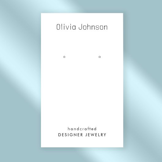 Minimale Elegante Chique Sieraden Oorbel Display Visitekaartje