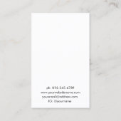 Minimale Elegante Chique Sieraden Oorbel Display Visitekaartje (Achterkant)