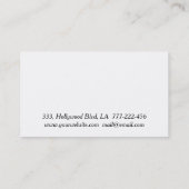 Minimale elegante dandelion visitekaartje (Achterkant)