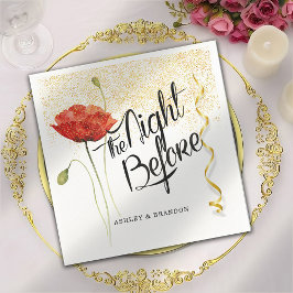 Minimale Elegante De Nacht Voor De Rehearsal Serve Servet