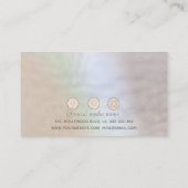 Minimale elegante eenvoudige hologramiriserende visitekaartje (Achterkant)