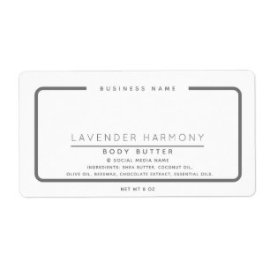 Minimale elegante, eenvoudige, moderne wraparing etiket