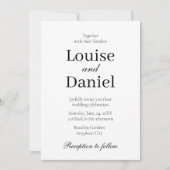 Minimale, elegante en eenvoudige gepersonaliseerde kaart (Voorkant)