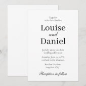 Minimale, elegante en eenvoudige gepersonaliseerde kaart (Voorkant / Achterkant)