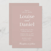 Minimale, elegante en eenvoudige gepersonaliseerde kaart (Voorkant / Achterkant)