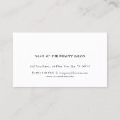 Minimale Elegante Faux Gold Schaar Kam Haar Visitekaartje (Achterkant)