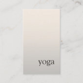 Minimale Elegante Faux Metal Yoga Instructeur Visitekaartje (Voorkant)
