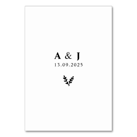 Minimale Elegante Floral Botanische Monogrammen Kr Kaart (Voorkant)