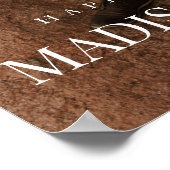 Minimale & Elegante Foto Monogram Huwelijk Poster (Hoek)