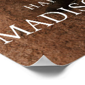 Minimale & Elegante Foto Monogram Huwelijk Poster (Hoek)