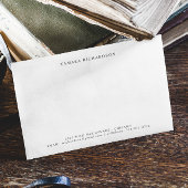 Minimale elegante gepersonaliseerde notitiekaartje