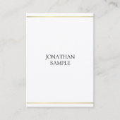 Minimale elegante Gold-look-design Professional Visitekaartje (Voorkant)