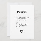 Minimale Elegante Ivoren Uitnodigingskaart voor Br Kaart (Achterkant)