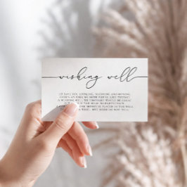 Minimale elegante kalligrafie informatiekaartje