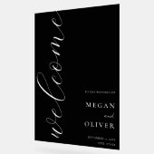 Minimale Elegante Kalligrafie Script Bruiloft Welk Acryl Bord (Hoek)