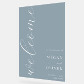 Minimale Elegante Kalligrafie Script Bruiloft Welk Acryl Bord (Hoek)