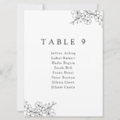 Minimale Elegante Kersenbloesem Zitting Grafiek Ka (Voorkant)