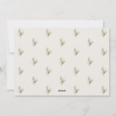 Minimale Elegante Kerst Botanische 7 Foto's  Feestdagenkaart (Achterkant)