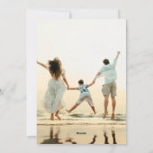 Minimale Elegante Kerst Multi 8 Fotoalbum Feestdagenkaart (Achterkant)