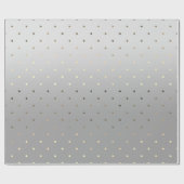 Minimale elegante kersttiny Gold Polka Dots Cadeaupapier (Vlak)
