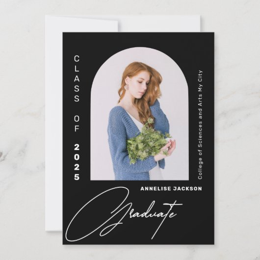 Minimale elegante klasse van het afstuderen van de (Voorkant)