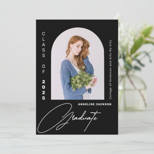 Minimale elegante klasse van het afstuderen van de (Staand voorkant)