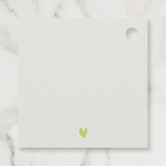 Minimale elegante kleurrijke regenboogbruiloft bedankjes labels (Achterkant)