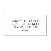 Minimale Elegante Koppels Gepersonaliseerd Rubberstempel (Afrduk)