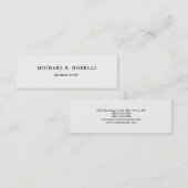 Minimale elegante laptop, eenvoudig mini visitekaartje (Voorkant / Achterkant)