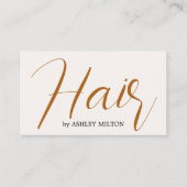 Minimale elegante lichtbundel Haarstylist Visitekaartje (Voorkant)