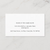 Minimale elegante lichtbundel Haarstylist Visitekaartje (Achterkant)