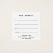 Minimale Elegante Lichte Pastel Vierkante Visitekaartjes (Achterkant)