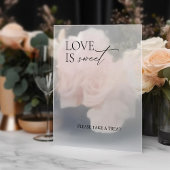 Minimale Elegante Liefde is Zoete Acryl Decal Teke