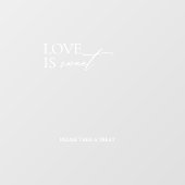 Minimale Elegante Liefde is Zoete Acryl Decal Teke (Vel)