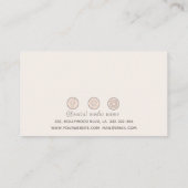 Minimale elegante luxe eenvoudige hologram glitter visitekaartje (Achterkant)